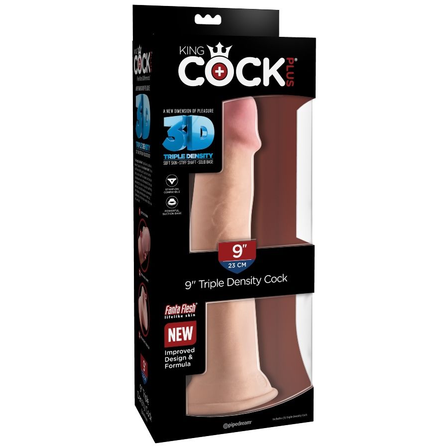 KING COCK - Ομοίωμα Πέους Τριπλής Πυκνότητας 23 cm