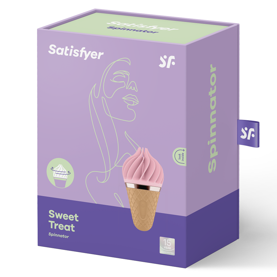 SATISFYER - ΓΛΥΚΙΑ SPINNATOR ΚΑΦΕ & ΡΟΖ