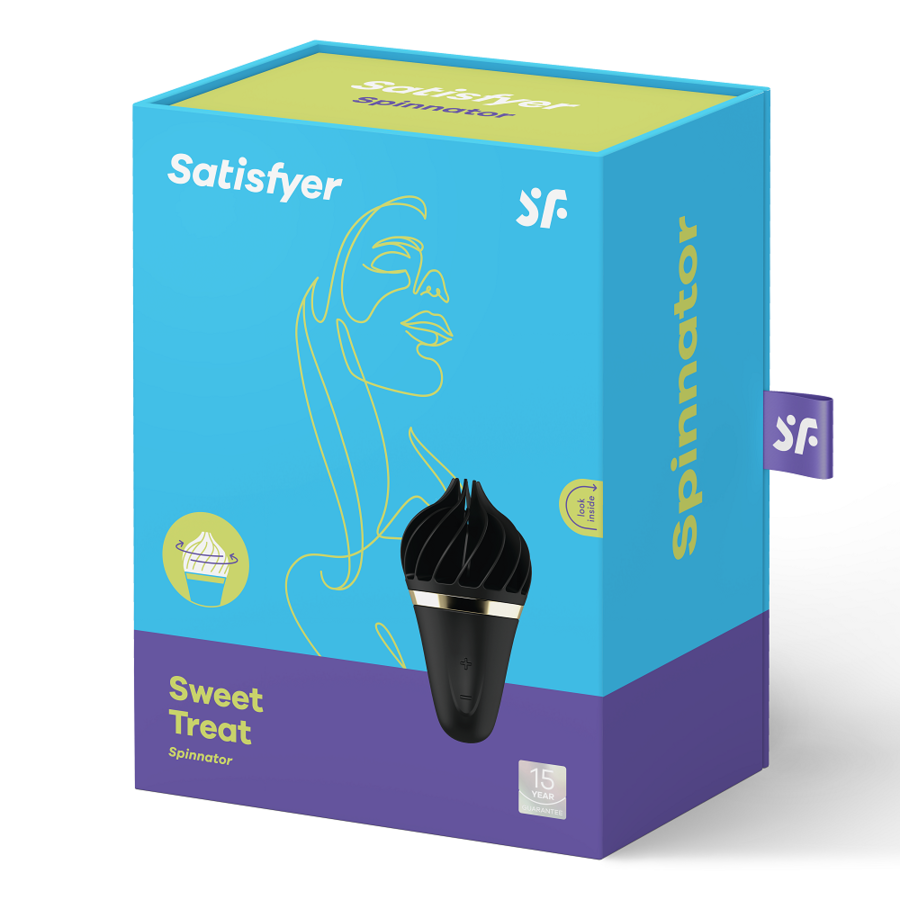 SATISFYER - ΓΛΥΚΙΑ ΛΙΧΟΥΔΙΑ SPINNATOR ΜΑΥΡΟ
