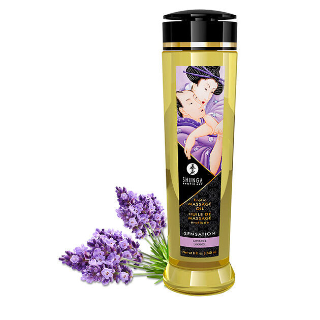 SHUNGA - ΕΡΩΤΙΚΟ ΛΑΔΙ ΜΑΣΑΖ SENSATION 240 ML
