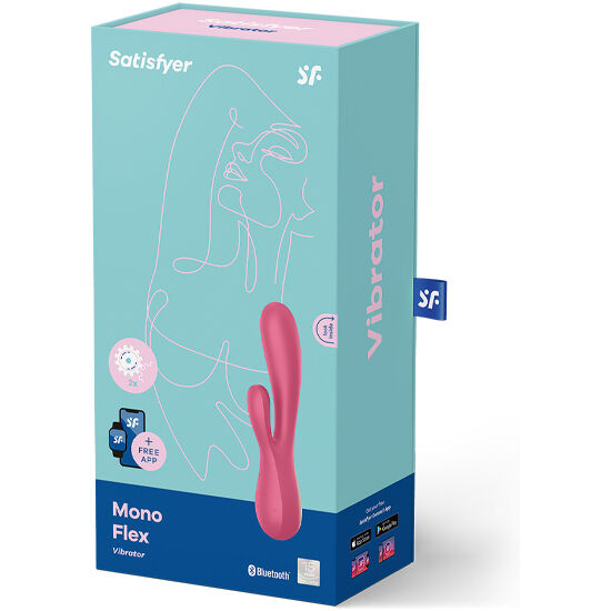 SATISFYER - MONO FLEX ΚΟΚΚΙΝΟ ΜΕ ΕΦΑΡΜΟΓΗ