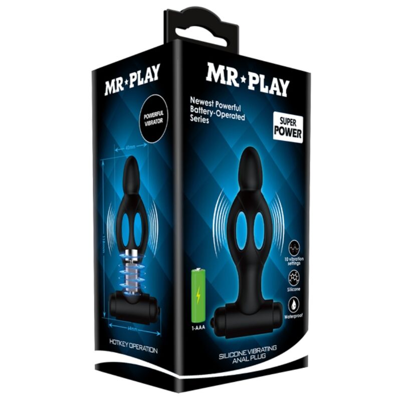 MR PLAY - Πρωκτικό βύσμα σιλικόνης με δόνηση