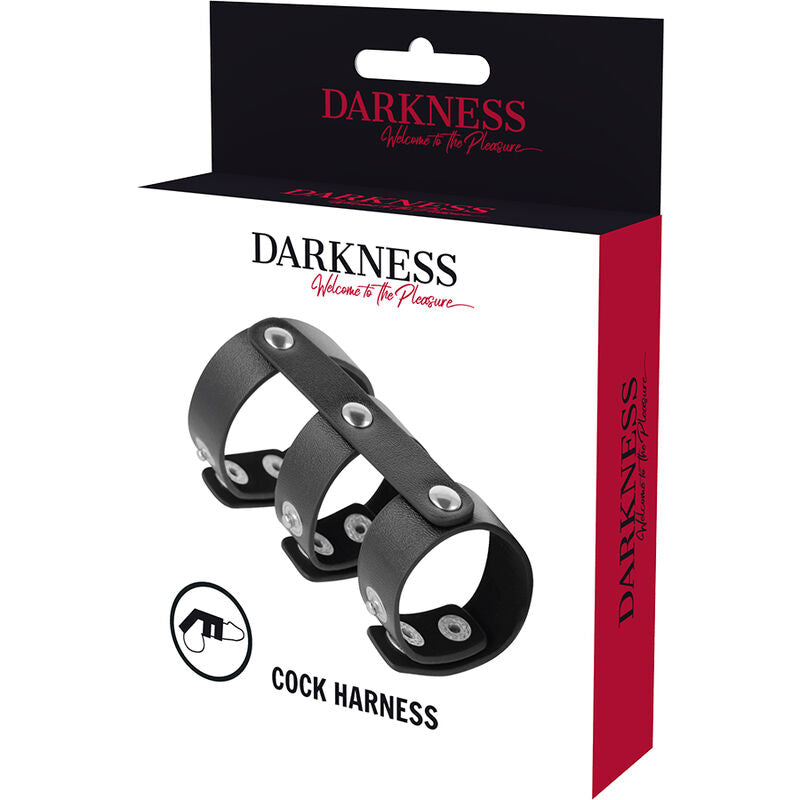 DARKNESS - ΡΥΘΜΙΖΟΜΕΝΟΣ ΔΙΠΛΟΣ ΔΑΧΤΥΛΙΔΙ ΠΕΟΥΣ ΚΑΙ ΟΡΧΩΝ ΑΠΟ ΔΕΡΜΑ