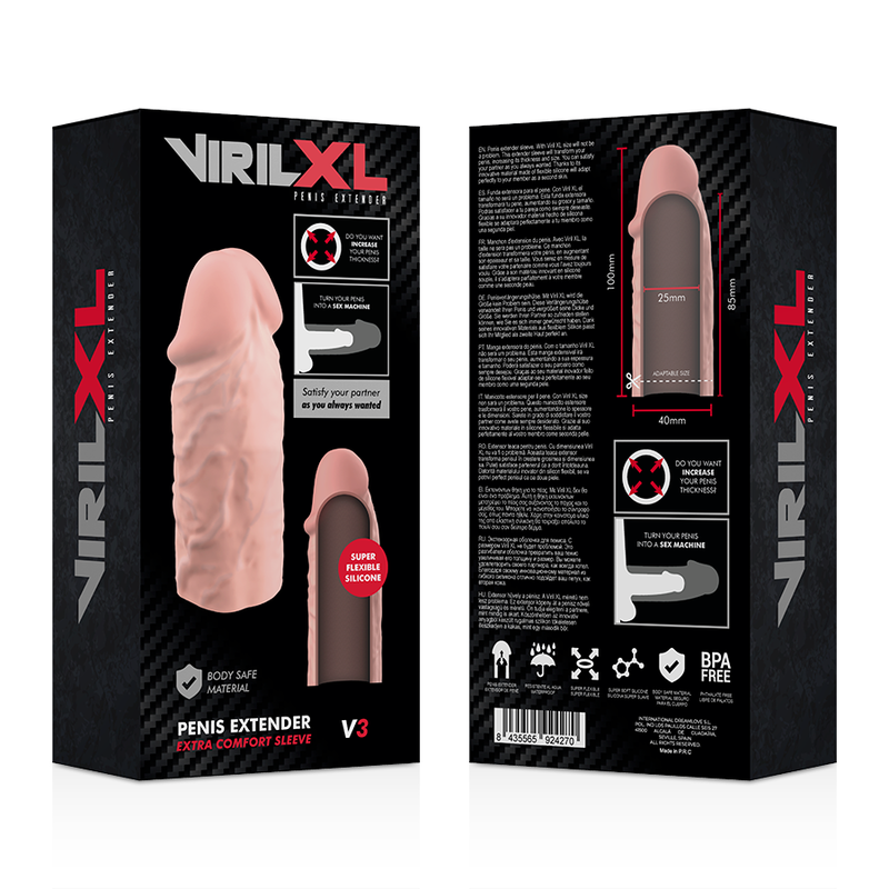 VIRILXL - ΥΓΡΗ ΣΙΛΙΚΟΝΗ V3 ΦΥΣΙΚΗ ΕΠΙΜΗΚΥΝΣΗ ΠΕΟΥΣ