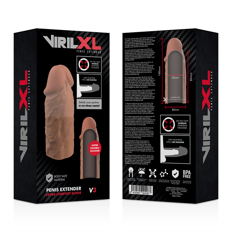 VIRILXL - ΥΓΡΗ ΣΙΛΙΚΟΝΗ V3 ΚΑΦΕ ΕΠΙΜΗΚΥΝΣΗ ΠΕΟΥΣ
