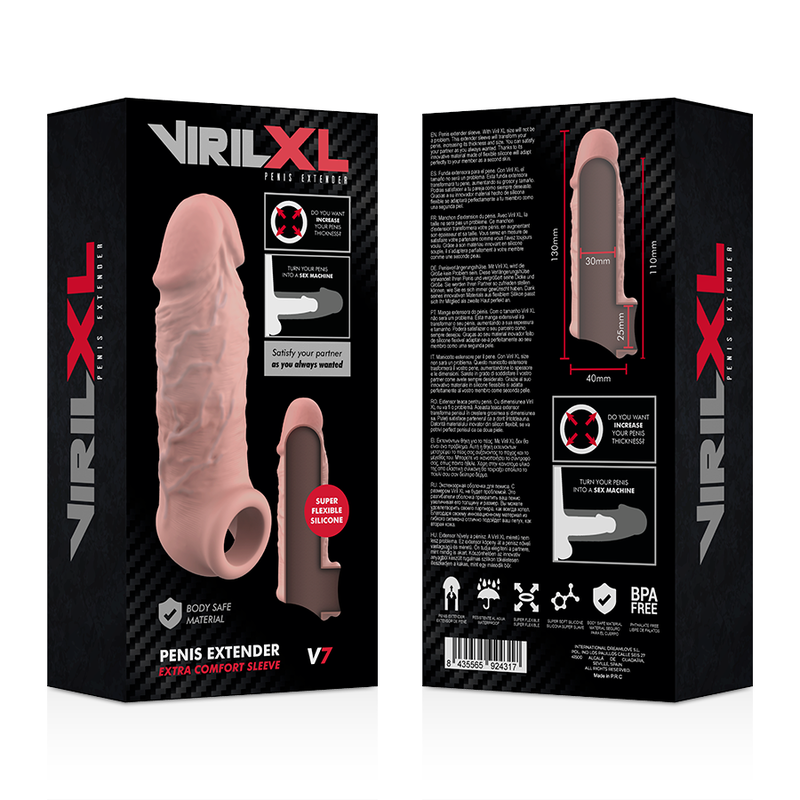 VIRILXL - ΥΓΡΗ ΣΙΛΙΚΟΝΗ V7 ΦΥΣΙΚΗ ΕΠΙΜΗΚΥΝΣΗ ΠΕΟΥΣ
