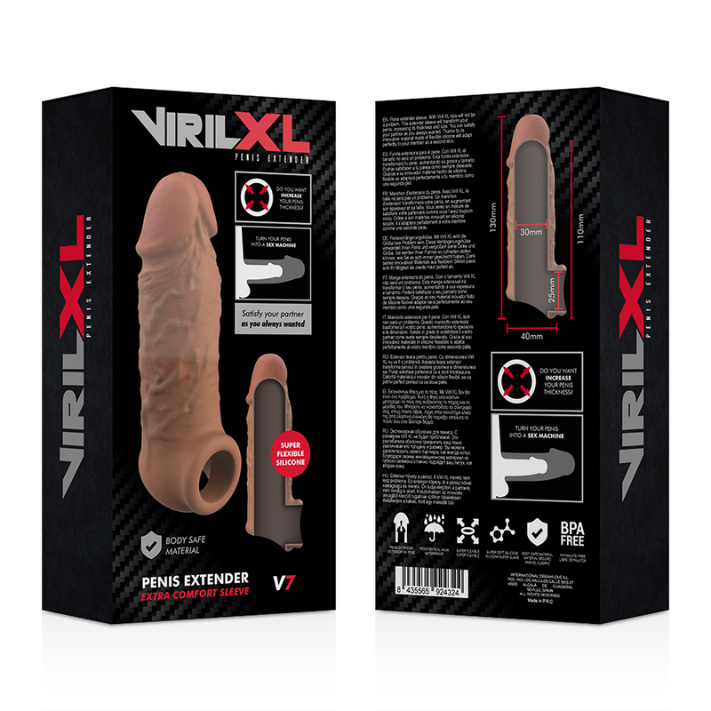 VIRILXL - ΥΓΡΗ ΣΙΛΙΚΟΝΗ V7 ΚΑΦΕ ΕΠΙΜΗΚΥΝΣΗ ΠΕΟΥΣ