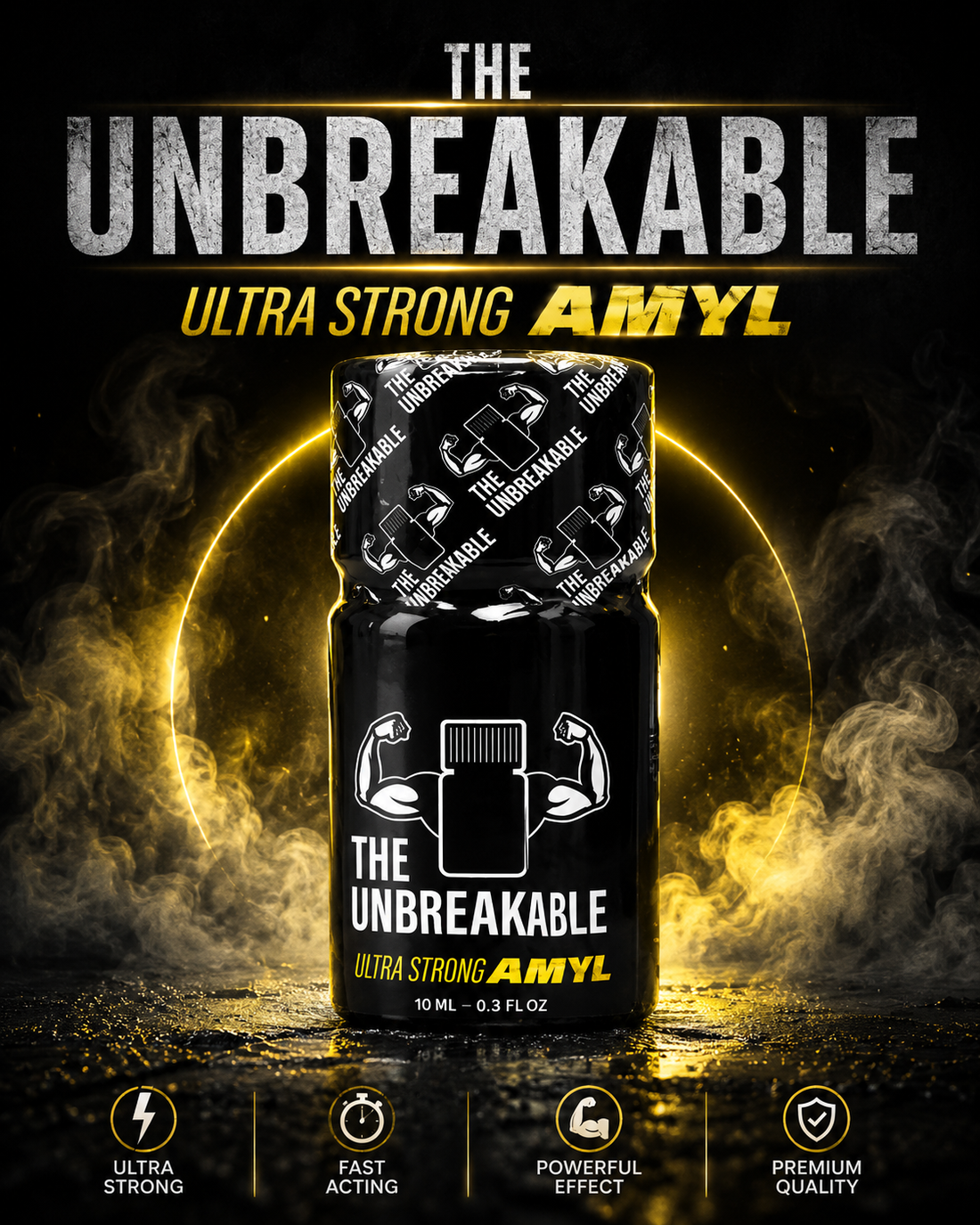 The Unbreakable 10ml  Amyl Poppers