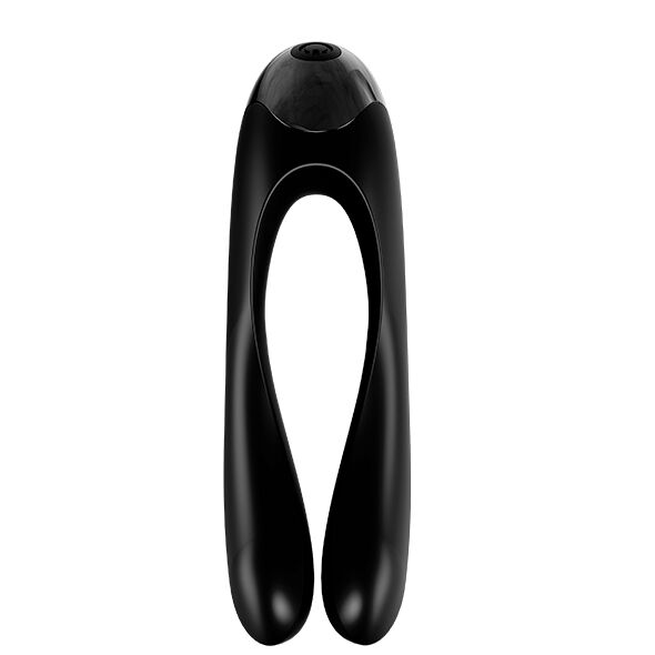 SATISFYER - ΔΟΝΗΤΗΣ ΔΑΧΤΥΛΩΝ CANDY CANE ΜΑΥΡΟΣ