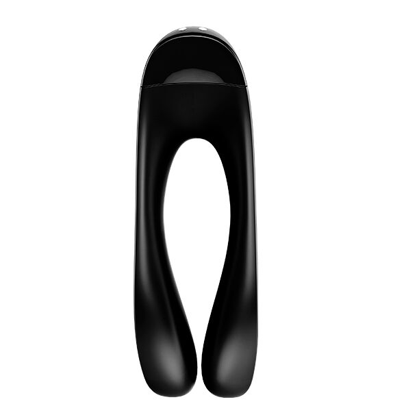 SATISFYER - ΔΟΝΗΤΗΣ ΔΑΧΤΥΛΩΝ CANDY CANE ΜΑΥΡΟΣ