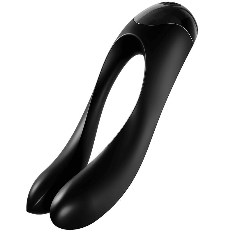 SATISFYER - ΔΟΝΗΤΗΣ ΔΑΧΤΥΛΩΝ CANDY CANE ΜΑΥΡΟΣ