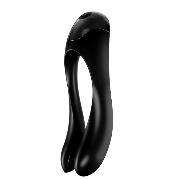 SATISFYER - ΔΟΝΗΤΗΣ ΔΑΧΤΥΛΩΝ CANDY CANE ΜΑΥΡΟΣ