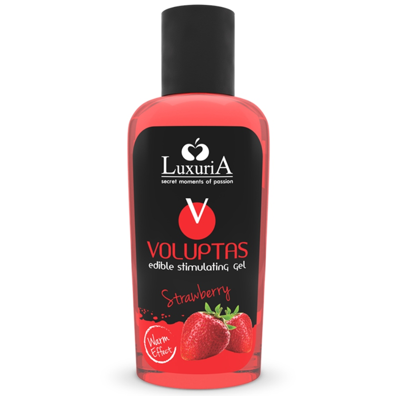 INTIMATELINE LUXURIA - VOLUPTAS EDIBLE Massage GEL ΘΕΡΜΑΝΤΙΚΟ ΕΠΙΔΡΑΣΗ - ΦΡΑΟΥΛΑ 100 ML