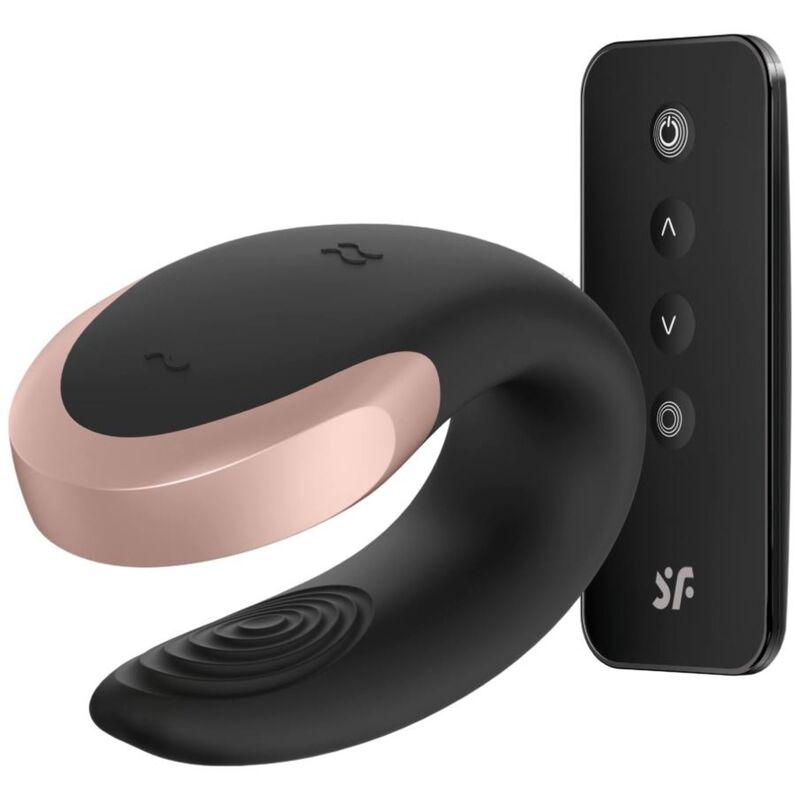 Δονητής SATISFYER - DOUBLE LOVE LUXURY PARTNER ΜΑΥΡΟΣ