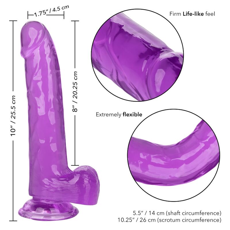 CALEXOTICS - ΜΕΓΕΘΟΣ QUEEN DILDO ΜΩΒ 20,3 CM