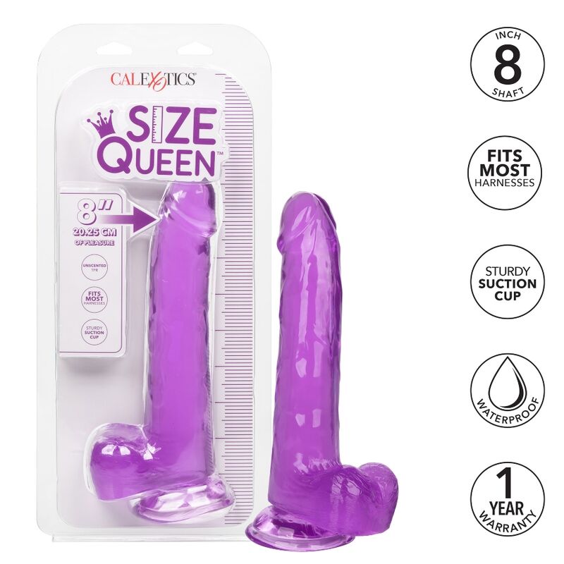 CALEXOTICS - ΜΕΓΕΘΟΣ QUEEN DILDO ΜΩΒ 20,3 CM