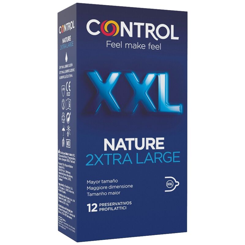 CONTROL - NATURE 2 ΠΟΛΥ ΜΕΓΑΛΑ ΠΡΟΦΥΛΑΚΤΙΚΑ XXL - 12 ΤΕΜΑΧΙΑ