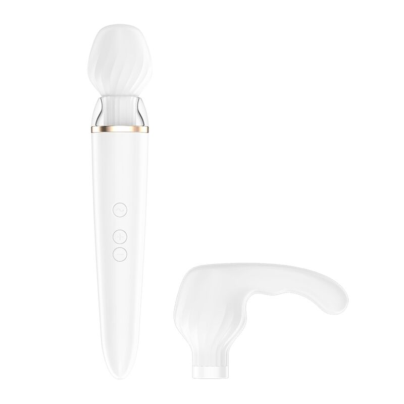 SATISFYER - ΕΦΑΡΜΟΓΗ DOUBLE WANDER ΛΕΥΚΗ