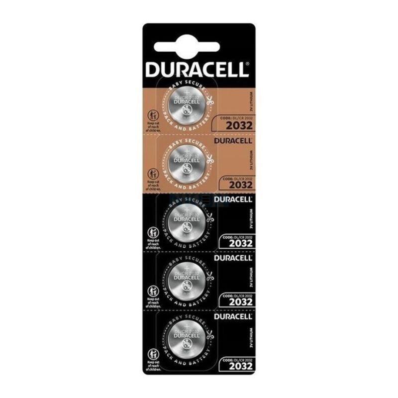 DURACELL - ΜΠΑΤΑΡΙΑ ΛΙΘΙΟΥ CR2032 3V 5 ΜΟΝΑΔΩΝ ΜΕ ΚΟΥΜΠΙ