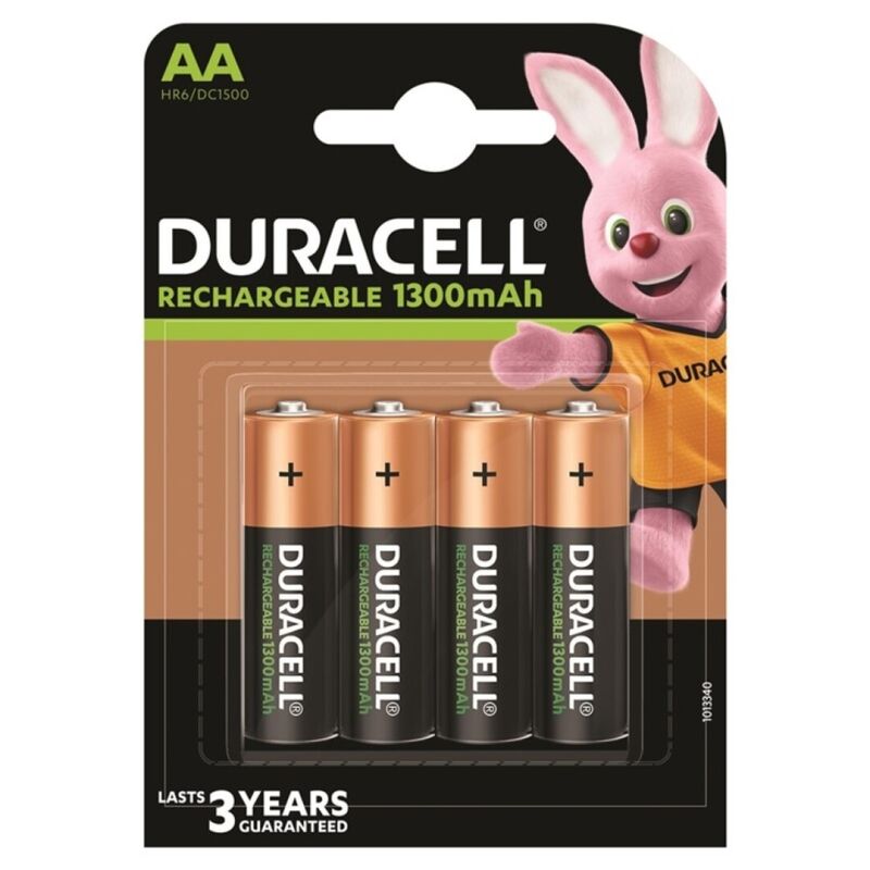 DURACELL - ΕΠΑΝΑΦΟΡΤΙΖΟΜΕΝΗ ΜΠΑΤΑΡΙΑ HR6 AA 1300mAh 4 ΤΕΜΑΧΙΩΝ