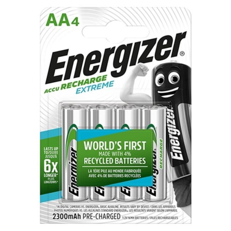 ENERGIZER - ΕΞΑΙΡΕΤΙΚΑ ΕΠΑΝΑΦΟΡΤΙΖΟΜΕΝΗ ΜΠΑΤΑΡΙΑ HR6 AA 2300mAh 4 ΤΕΜΑΧΙΩΝ