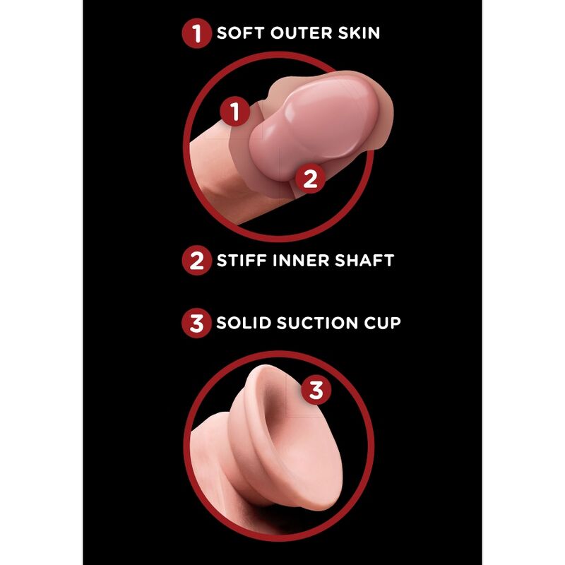 KING COCK - PLUS 3D DILDO ΜΕ ΜΠΑΛΕΣ 20,3 ΕΚ.