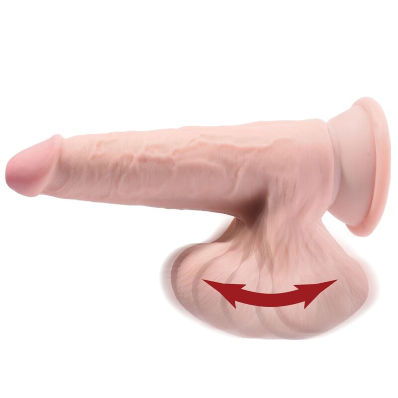 KING COCK - PLUS 3D DILDO ΜΕ ΜΠΑΛΕΣ 20,3 ΕΚ.
