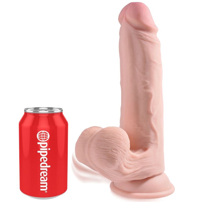 KING COCK - PLUS 3D DILDO ΜΕ ΜΠΑΛΕΣ 20,3 ΕΚ.