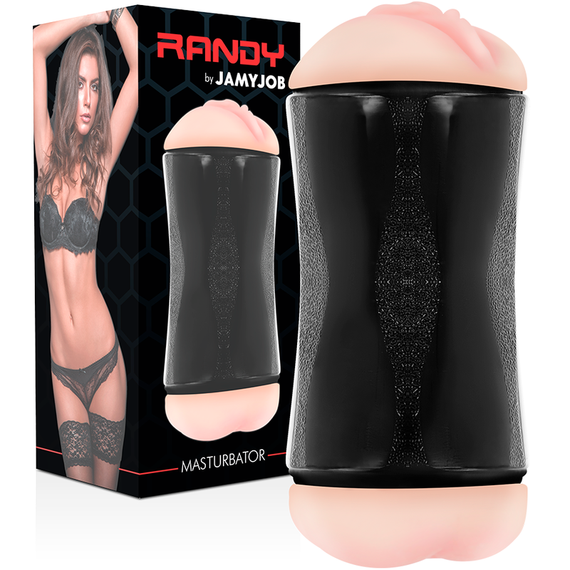 JAMYJOB - Αυνανιστήρας RANDY με Διπλή Οπή - Κόλπο και Πρωκτό