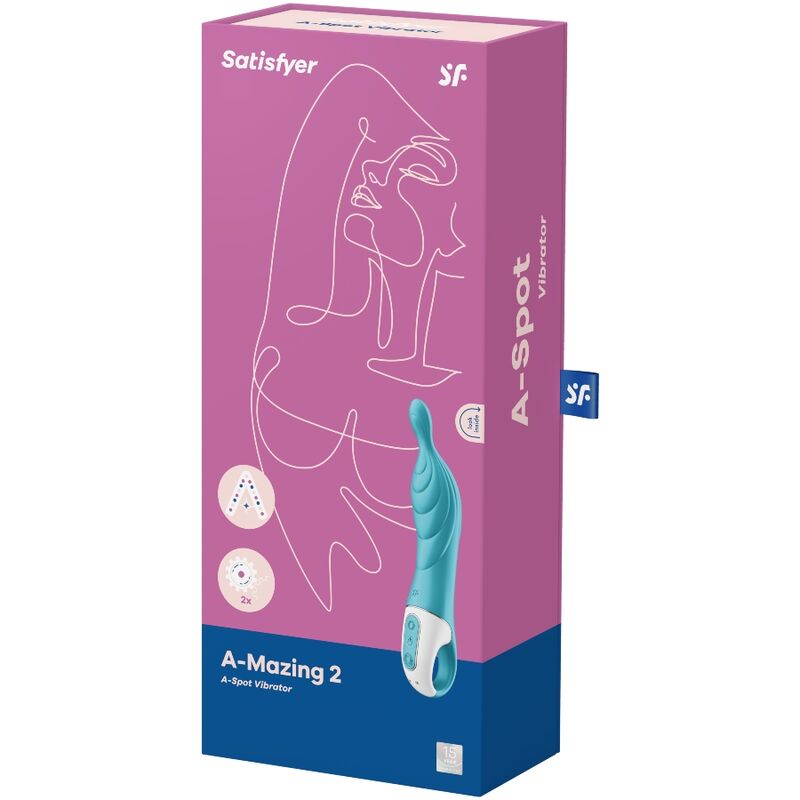 SATISFYER - ΔΟΝΗΤΗΣ AMAZING 2 ASPOT ΤΥΡΚΟΥΑΖ