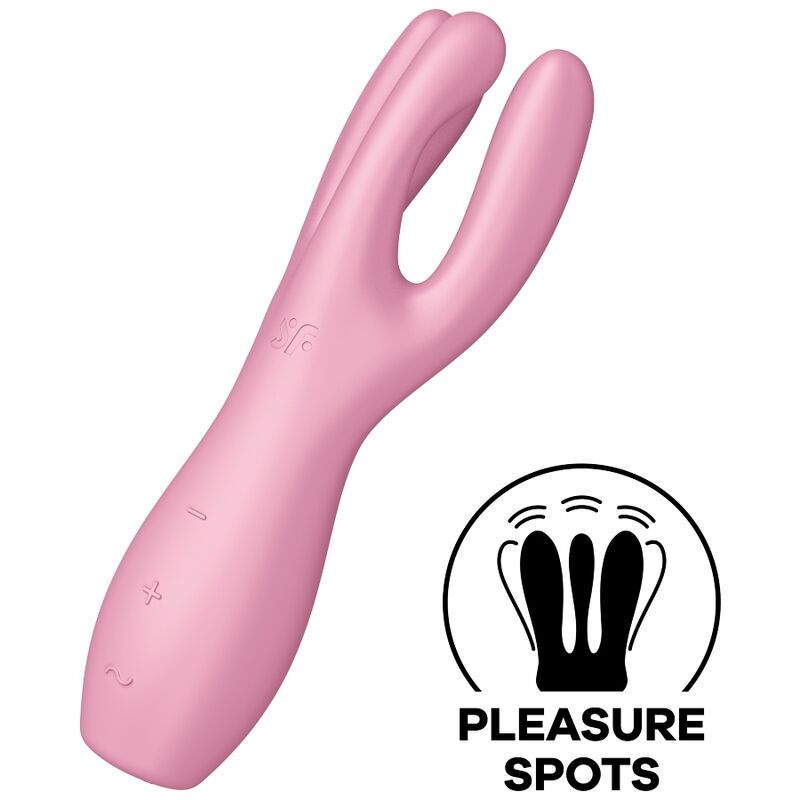 ΔΟΝΗΤΗΣ SATISFYER - THRESOME 3 ΡΟΖ