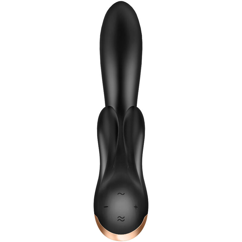 SATISFYER - ΔΟΝΗΤΗΣ ΔΙΠΛΗΣ ΕΥΕΛΙΚΤΙΚΗΣ ΕΥΚΑΜΠΤΗΣ ΜΑΥΡΟΣ