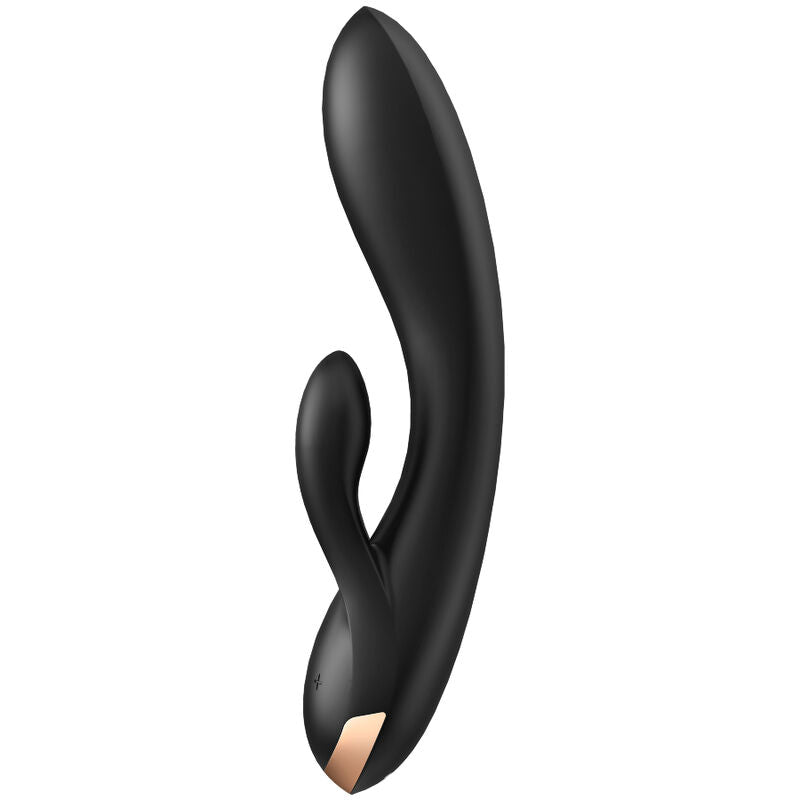 SATISFYER - ΔΟΝΗΤΗΣ ΔΙΠΛΗΣ ΕΥΕΛΙΚΤΙΚΗΣ ΕΥΚΑΜΠΤΗΣ ΜΑΥΡΟΣ