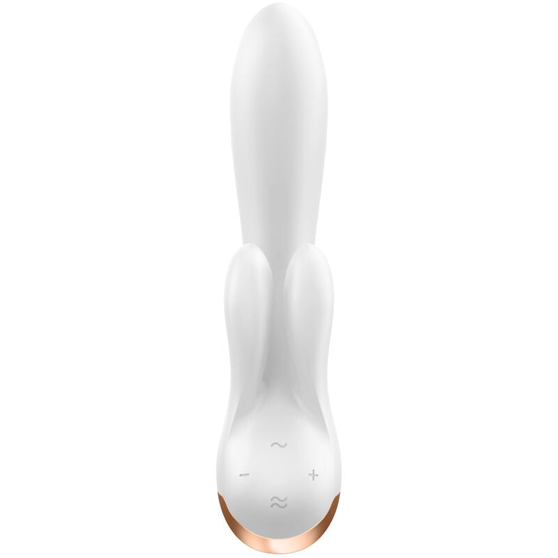 SATISFYER - ΔΟΝΗΤΗΣ ΔΙΠΛΗΣ ΕΥΚΑΜΠΤΗΣ ΛΕΥΚΟΣ