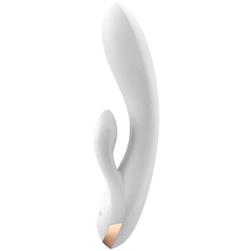 SATISFYER - ΔΟΝΗΤΗΣ ΔΙΠΛΗΣ ΕΥΚΑΜΠΤΗΣ ΛΕΥΚΟΣ