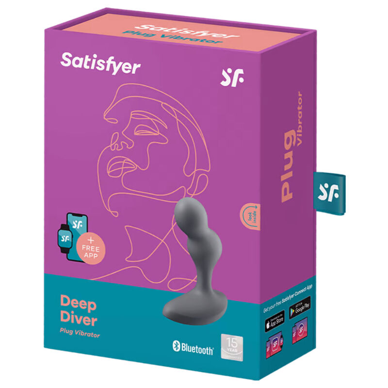 SATISFYER - ΒΑΣΗ ΔΟΝΗΤΙΚΟΥ ΒΥΣΜΑΤΟΣ DEEP DIVER ΓΚΡΙ