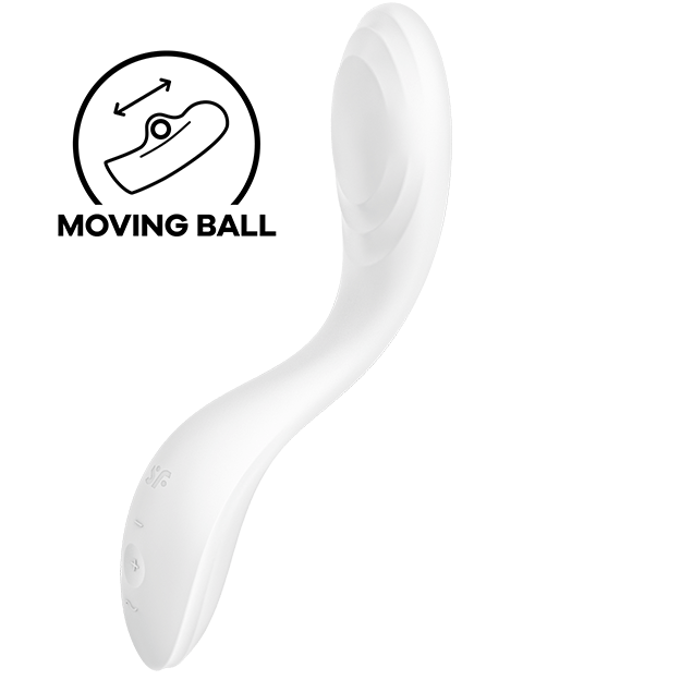 Δονητής SATISFYER - RROLLING PLEASURE GSPOT ΛΕΥΚΟΣ