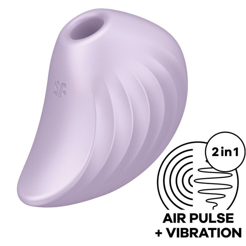 SATISFYER - ΔΙΕΓΕΡΤΗΣ ΠΑΛΜΩΝ ΑΕΡΑ & ΔΟΝΗΤΗΣ PEARL DIVER VIOLET