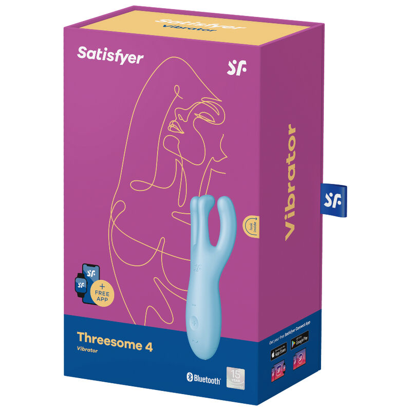 SATISFYER - THRESOME 4 ΔΟΝΗΤΗΣ ΕΦΑΡΜΟΓΗ ΜΠΛΕ