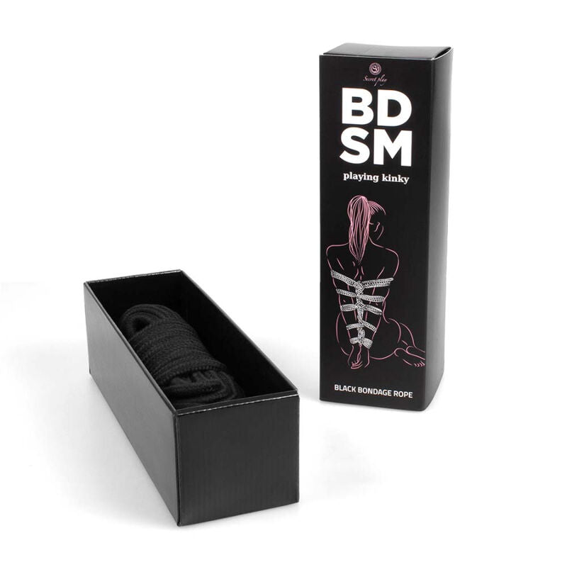 SECRETPLAY - ΣΥΛΛΟΓΗ BDSM ΜΕ ΜΑΥΡΟ ΣΧΟΙΝΙ ΔΕΜΑΤΟΣ