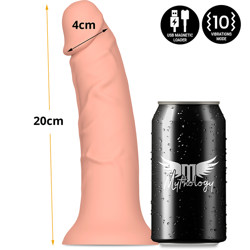 MYTHOLOGY - ASHER ORIGINAL DILDO M - ΔΟΝΗΤΗΣ ΣΥΜΒΑΤΟ ΜΕ ΤΗΝ ΑΣΥΡΜΑΤΗ ΤΕΧΝΟΛΟΓΙΑ WATCHME