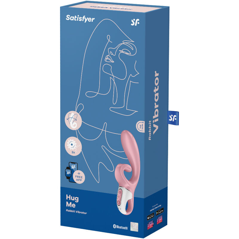 SATISFYER - ΕΦΑΡΜΟΓΗ ΔΟΝΗΤΗ HUG ME RABBIT ΡΟΖ