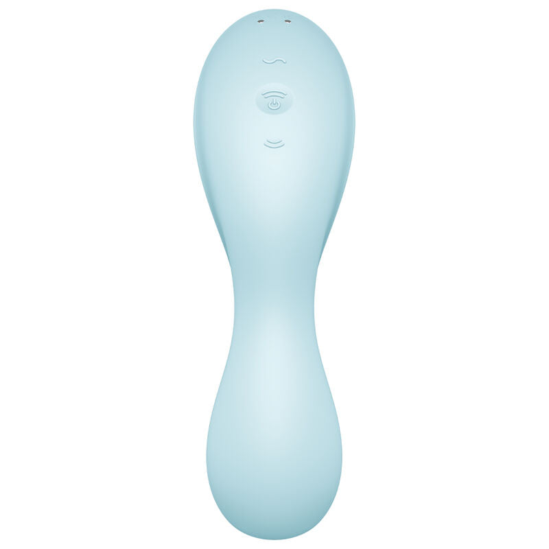 SATISFYER - CURVY TRINITY 5 AIR PULSE STIMULATOR & VIBRATOR APP ΜΠΛΕ