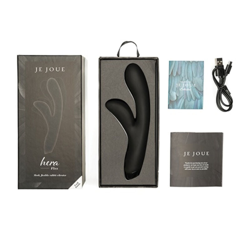 JE JOUE - HERA FLEX RABBIT VIBRATOR - ΜΑΥΡΟ