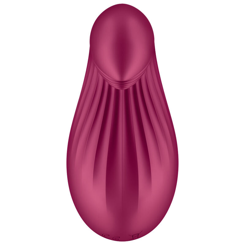 Δονητής SATISFYER - DIPPING DELIGHT με λάστιχο για τοποθέτηση σε κόκκινο χρώμα
