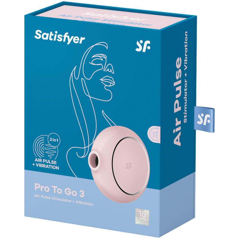 SATISFYER - PRO TO GO 3 ΔΙΠΛΟΣ ΔΙΕΓΕΡΤΗΣ ΠΑΛΜΩΝ ΑΕΡΑ & ΔΟΝΗΤΗΣ ΡΟΖ