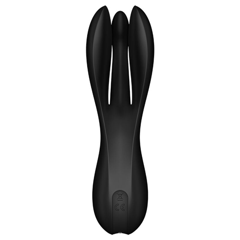 Δονητής SATISFYER - THRESOME 2 ΜΑΥΡΟΣ
