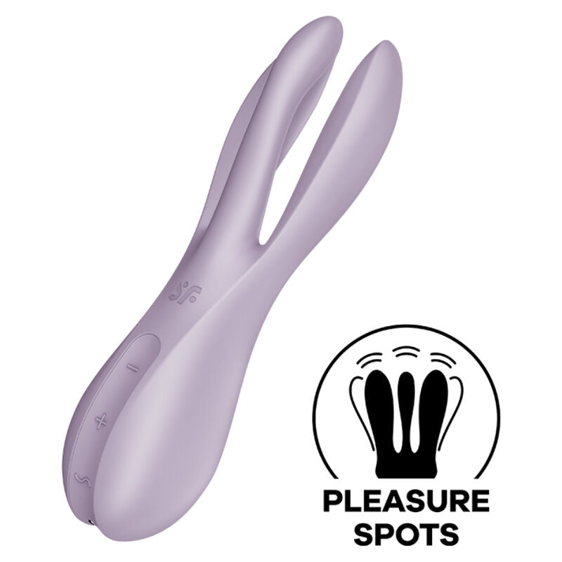 SATISFYER - THREESOME 2 ΔΟΝΗΤΗΣ VIOLET