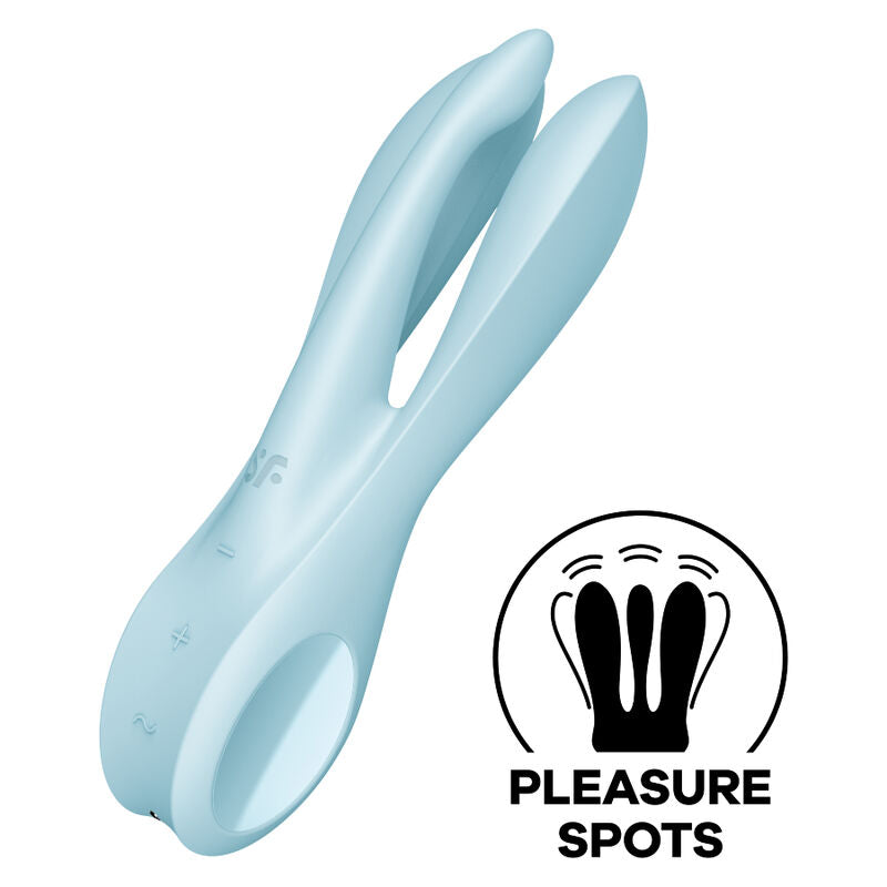 ΔΟΝΗΤΗΣ SATISFYER - THRESOME 1 ΜΠΛΕ
