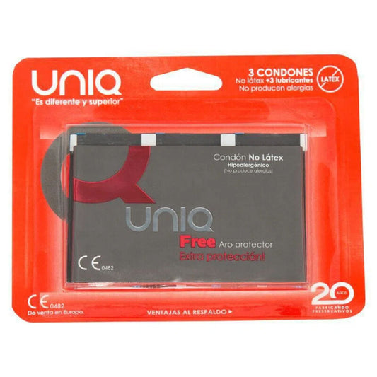 UNIQ - ΧΩΡΙΣ ΛΑΤΕΞ ΠΡΟΦΥΛΑΚΤΙΚΑ ΜΕ ΠΡΟΣΤΑΤΕΥΤΙΚΟ ΔΑΚΤΥΛΙΟ 3 ΤΕΜΑΧΙΩΝ